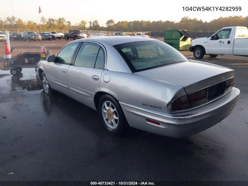 2000 Buick Park Avenue VIN: 1G4CW54K1Y4282959 Lot: 40733421