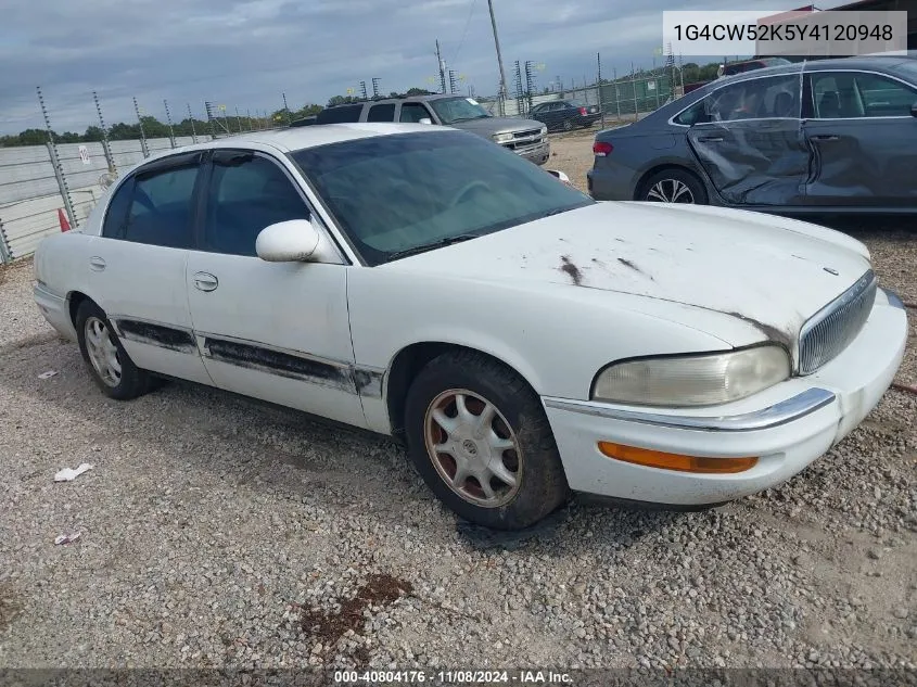 1G4CW52K5Y4120948 2000 Buick Park Avenue