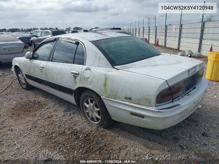 1G4CW52K5Y4120948 2000 Buick Park Avenue