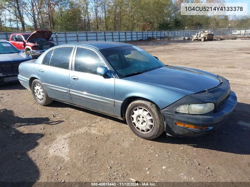 2000 Buick Park Avenue Ultra VIN: 1G4CU5214Y4133378 Lot: 40815443