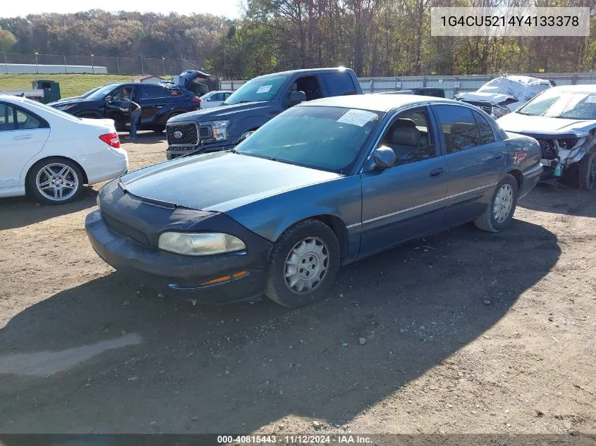 2000 Buick Park Avenue Ultra VIN: 1G4CU5214Y4133378 Lot: 40815443