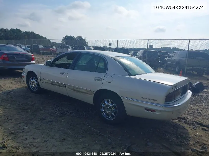 1G4CW54KX24154274 2002 Buick Park Avenue