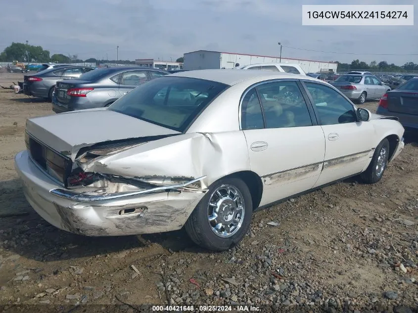 2002 Buick Park Avenue VIN: 1G4CW54KX24154274 Lot: 40421648