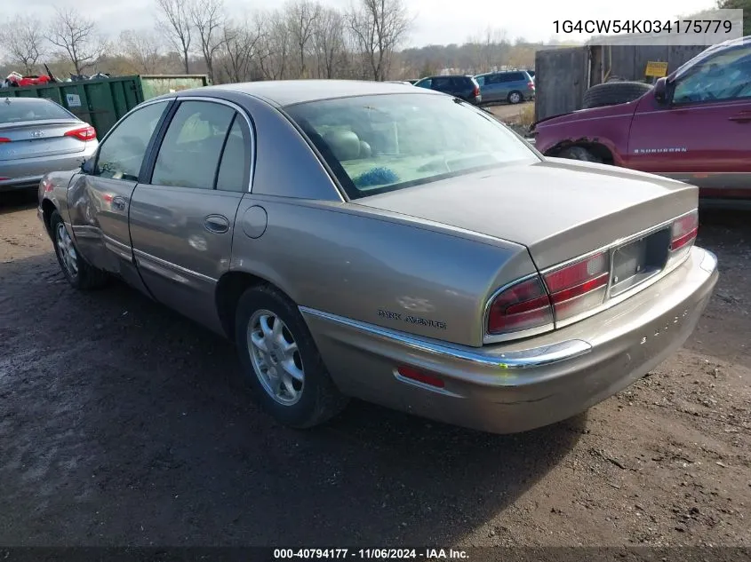 2003 Buick Park Avenue VIN: 1G4CW54K034175779 Lot: 40794177