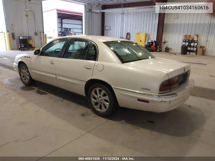 2003 Buick Park Avenue Ultra VIN: 1G4CU541034160616 Lot: 40831535