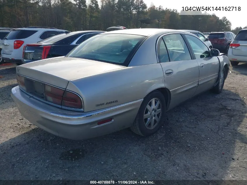 2004 Buick Park Avenue VIN: 1G4CW54K144162718 Lot: 40788878