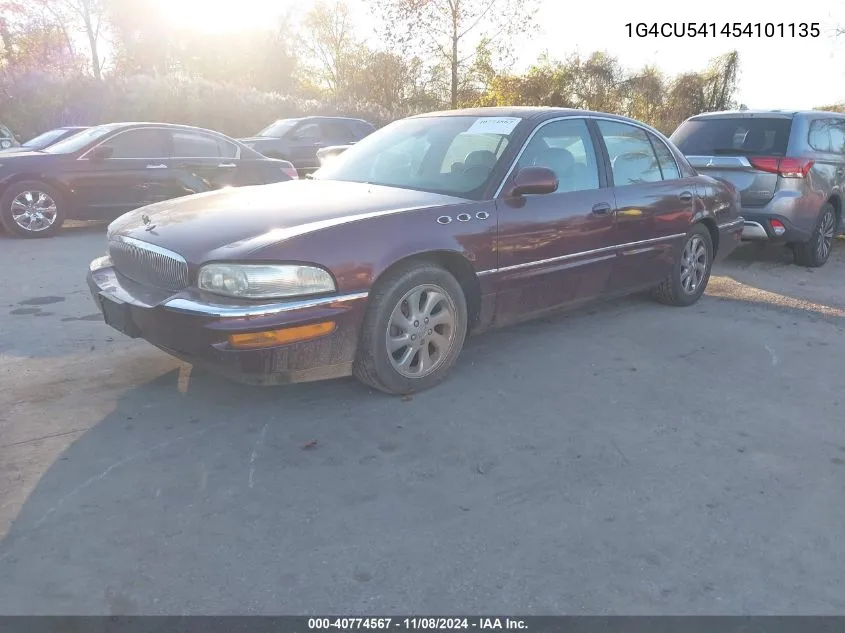 2005 Buick Park Avenue Ultra VIN: 1G4CU541454101135 Lot: 40774567