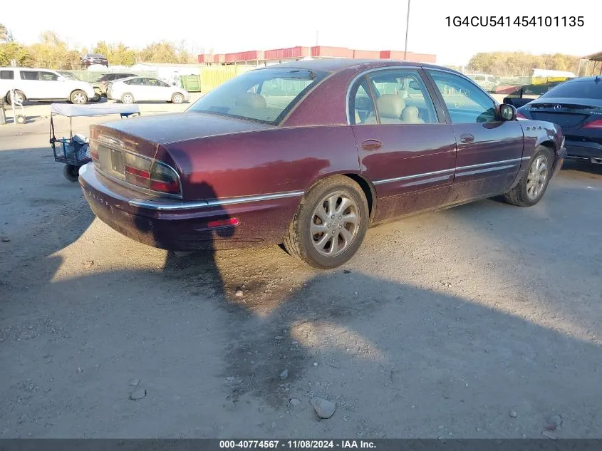 2005 Buick Park Avenue Ultra VIN: 1G4CU541454101135 Lot: 40774567