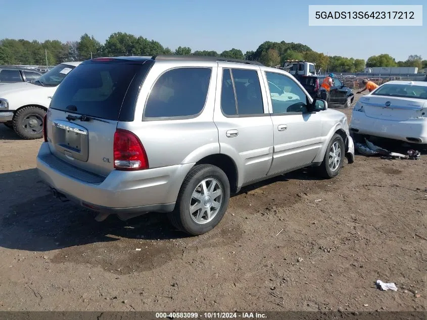 2004 Buick Rainier Cxl Plus VIN: 5GADS13S642317212 Lot: 40583099