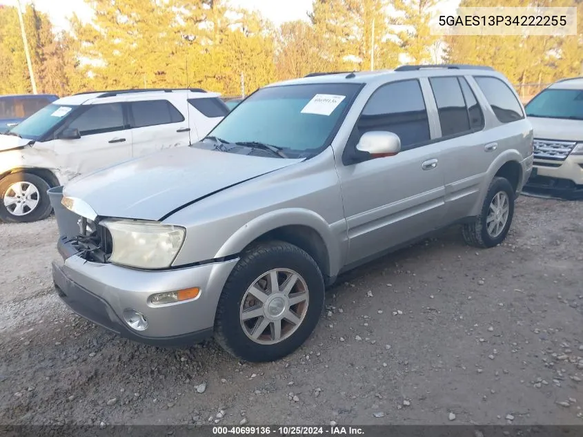 2004 Buick Rainier Cxl VIN: 5GAES13P34222255 Lot: 40699136