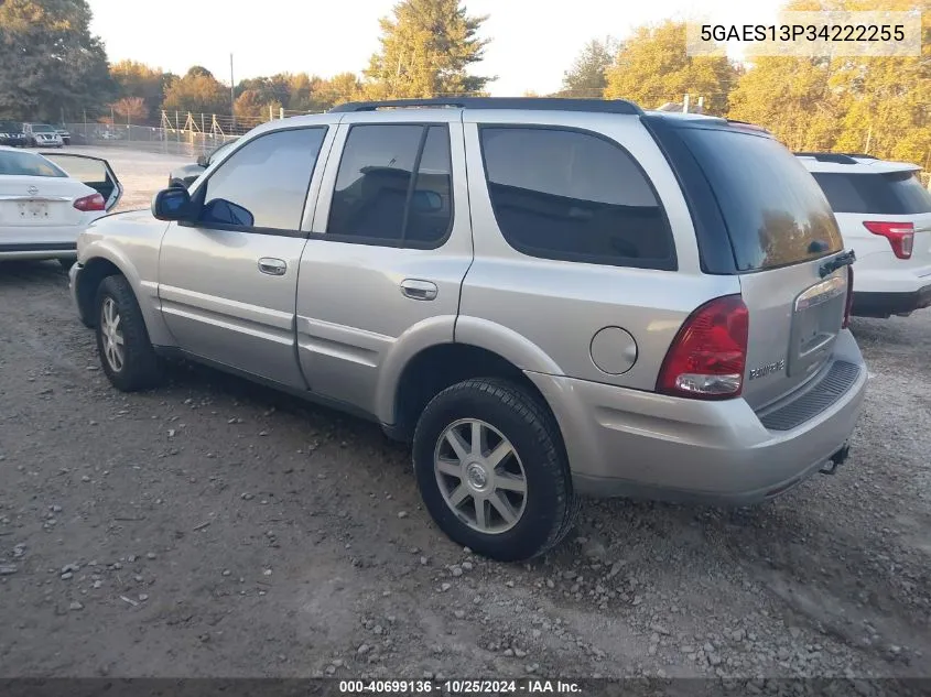 2004 Buick Rainier Cxl VIN: 5GAES13P34222255 Lot: 40699136