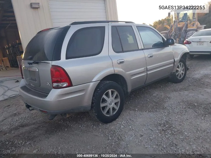 2004 Buick Rainier Cxl VIN: 5GAES13P34222255 Lot: 40699136