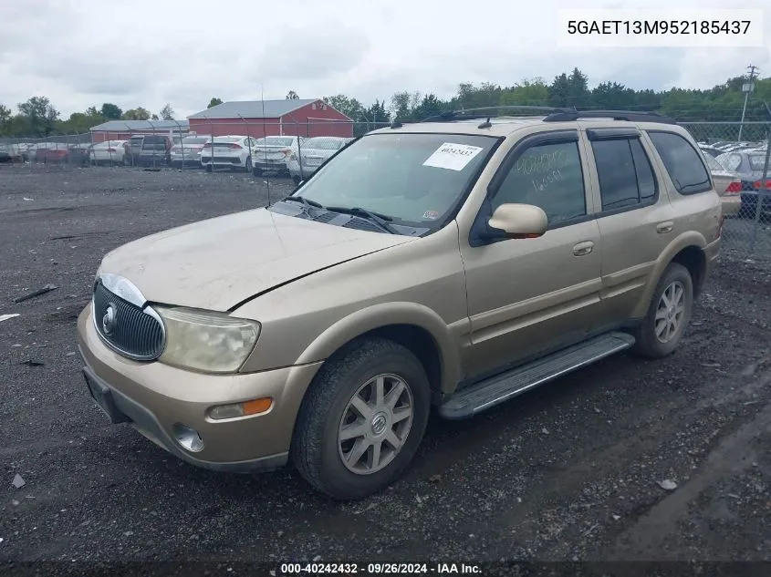 2005 Buick Rainier Cxl VIN: 5GAET13M952185437 Lot: 40242432