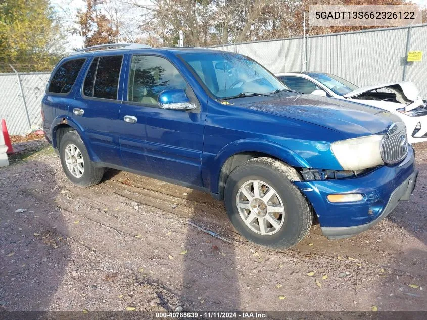 2006 Buick Rainier Cxl VIN: 5GADT13S662326122 Lot: 40785639