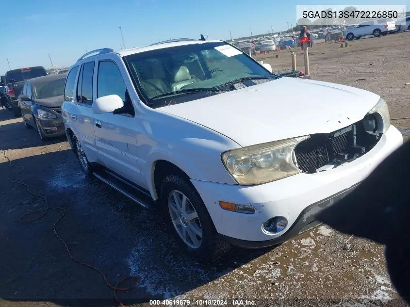 2007 Buick Rainier Cxl VIN: 5GADS13S472226850 Lot: 40619879