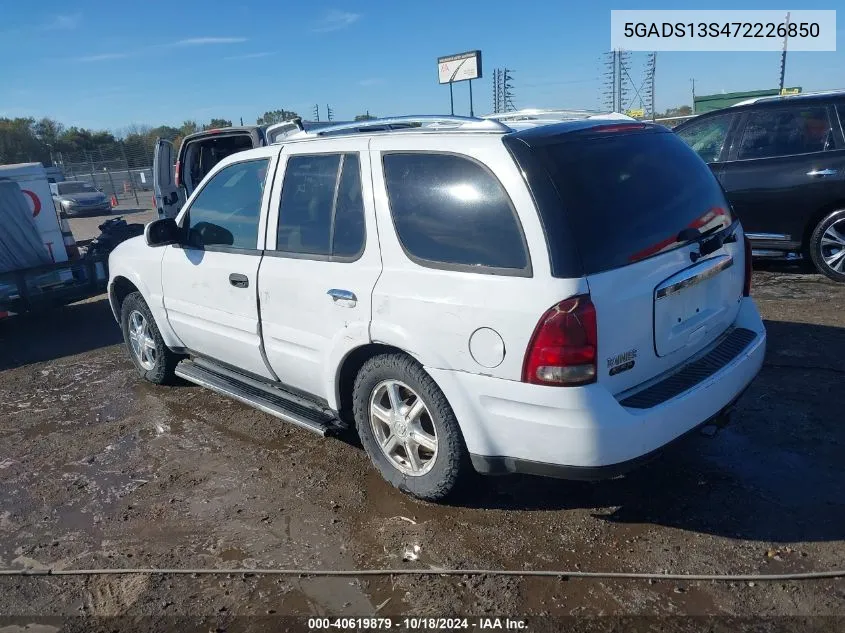 2007 Buick Rainier Cxl VIN: 5GADS13S472226850 Lot: 40619879