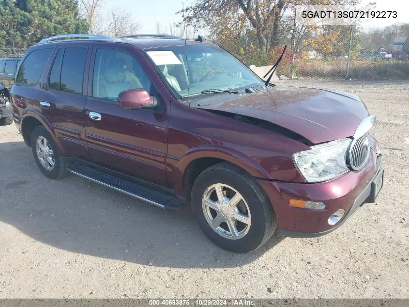 2007 Buick Rainier Cxl VIN: 5GADT13S072192273 Lot: 40693875