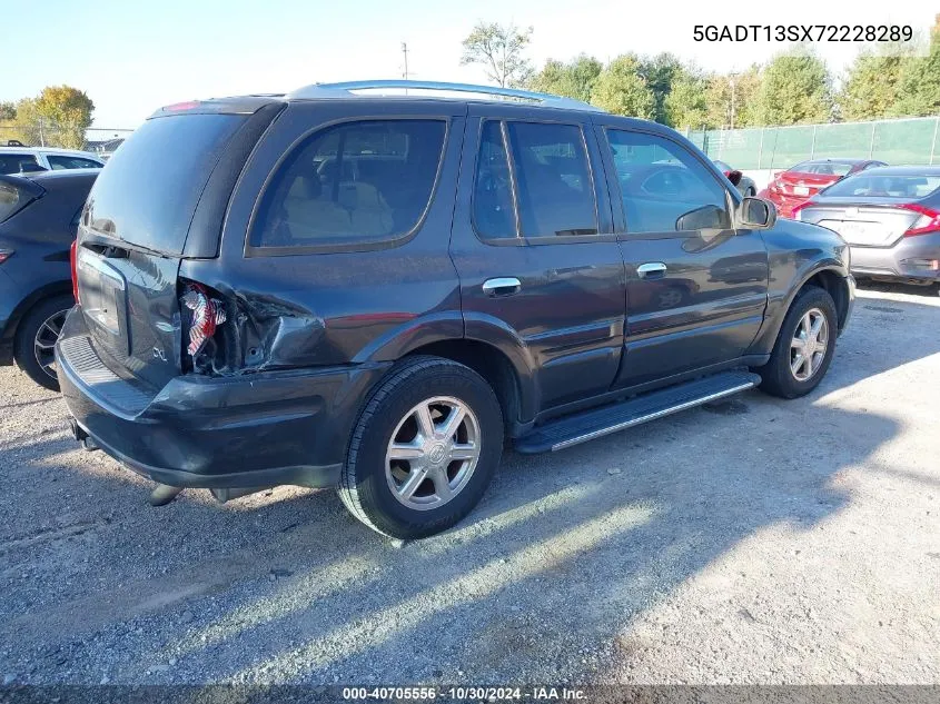 2007 Buick Rainier Cxl VIN: 5GADT13SX72228289 Lot: 40705556