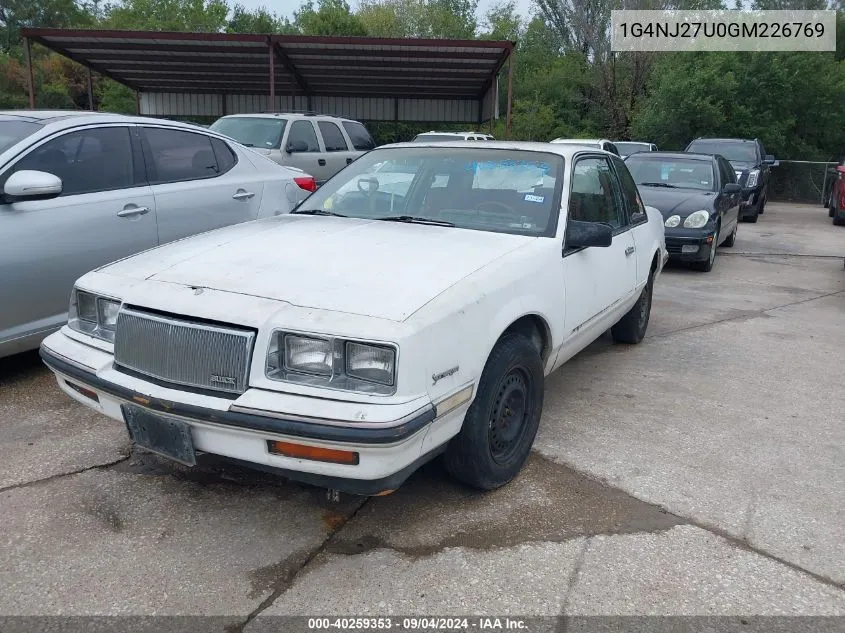 1986 Buick Somerset Custom VIN: 1G4NJ27U0GM226769 Lot: 40259353