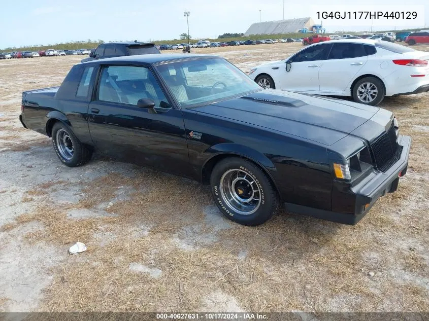 1987 Buick Regal VIN: 1G4GJ1177HP440129 Lot: 40627631