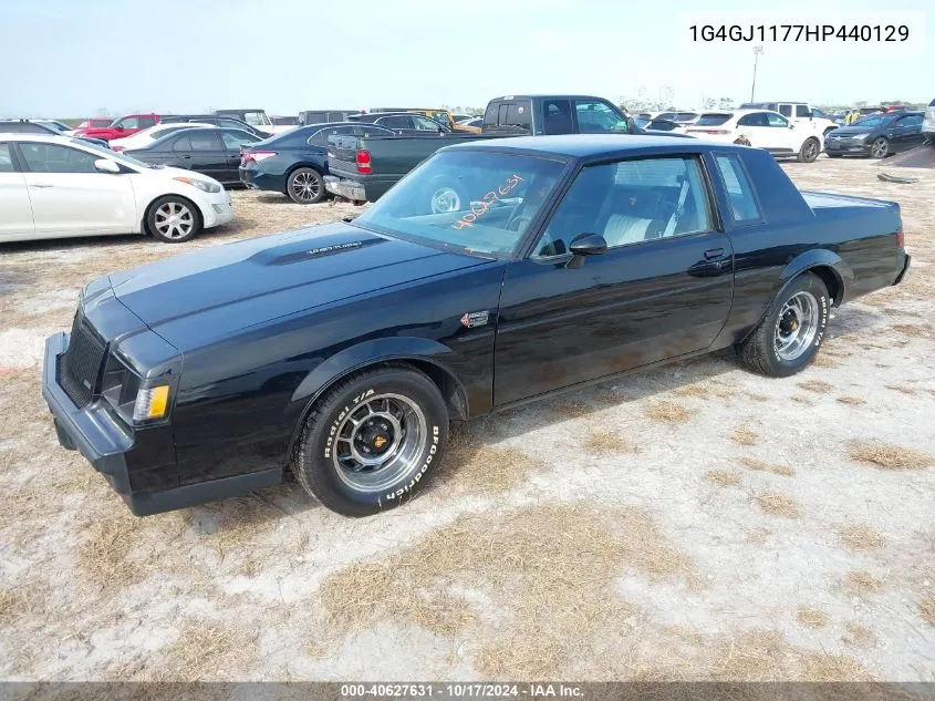 1987 Buick Regal VIN: 1G4GJ1177HP440129 Lot: 40627631