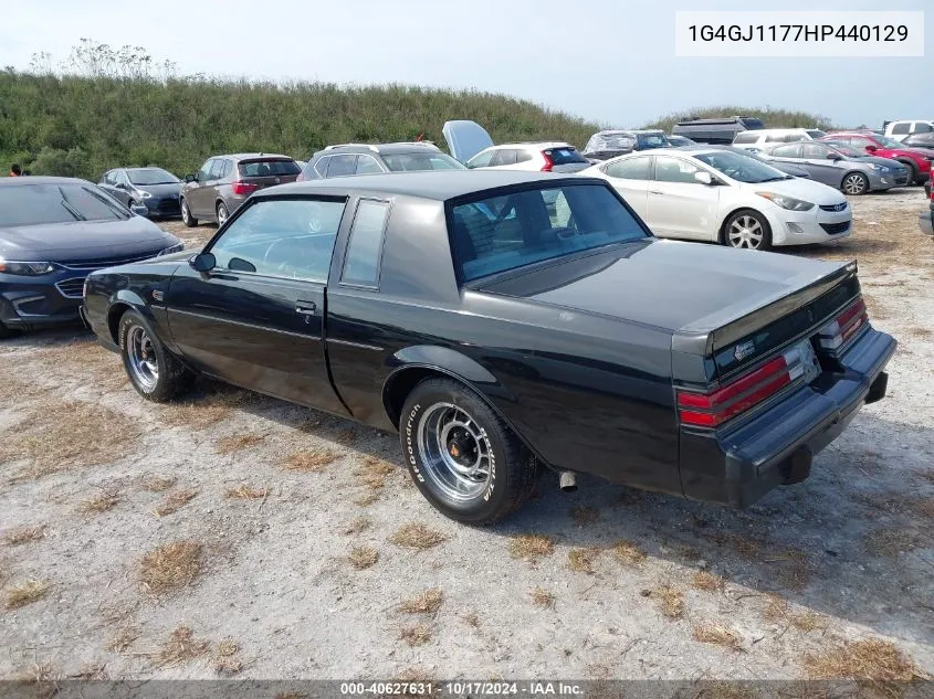 1987 Buick Regal VIN: 1G4GJ1177HP440129 Lot: 40627631