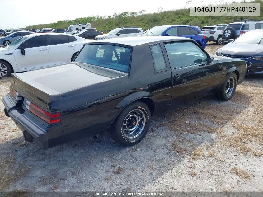 1987 Buick Regal VIN: 1G4GJ1177HP440129 Lot: 40627631