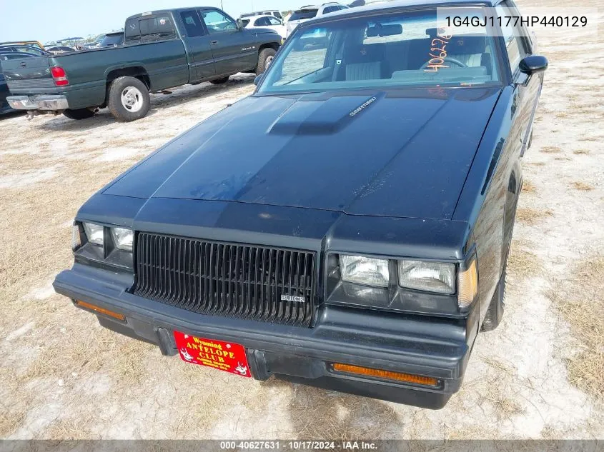 1987 Buick Regal VIN: 1G4GJ1177HP440129 Lot: 40627631