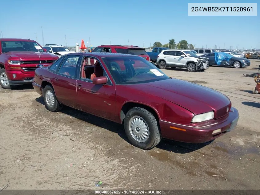 1996 Buick Regal Custom VIN: 2G4WB52K7T1520961 Lot: 40557622