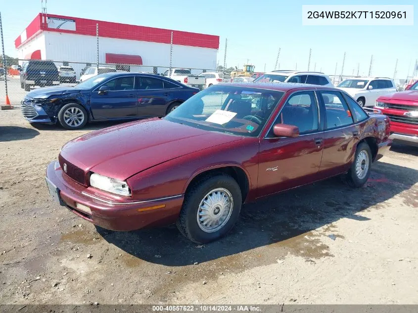 1996 Buick Regal Custom VIN: 2G4WB52K7T1520961 Lot: 40557622