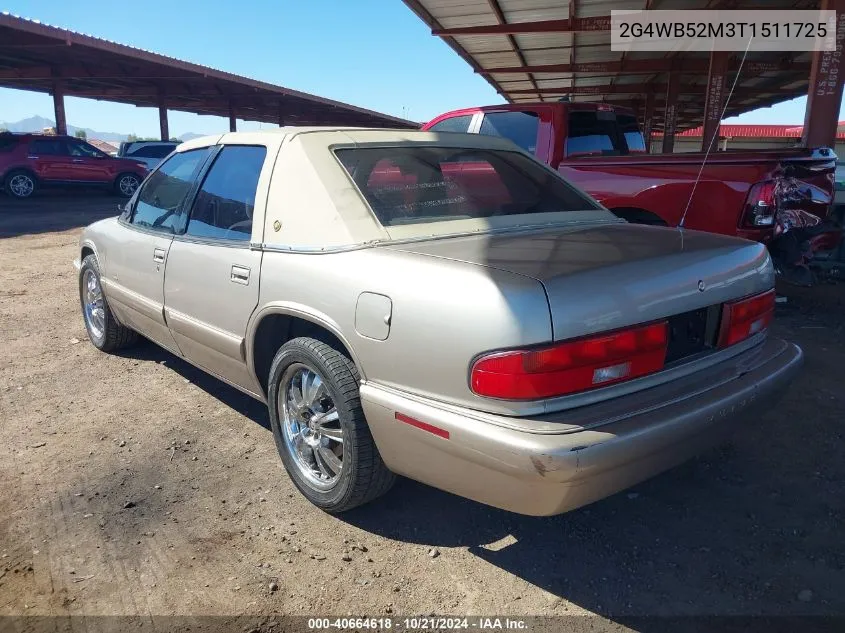 1996 Buick Regal Custom VIN: 2G4WB52M3T1511725 Lot: 40664618