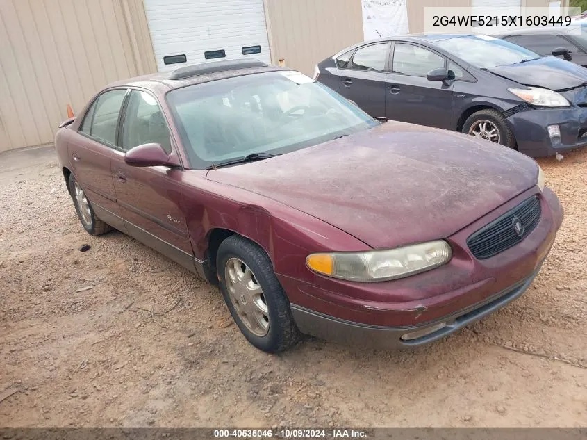 1999 Buick Regal Gs VIN: 2G4WF5215X1603449 Lot: 40535046