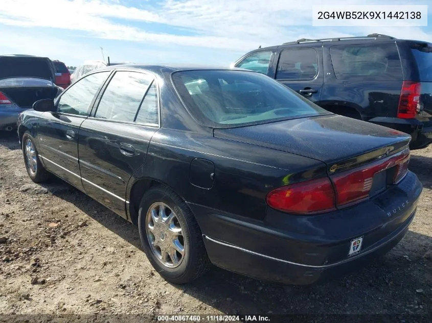 1999 Buick Regal Ls/Lse VIN: 2G4WB52K9X1442138 Lot: 40867460