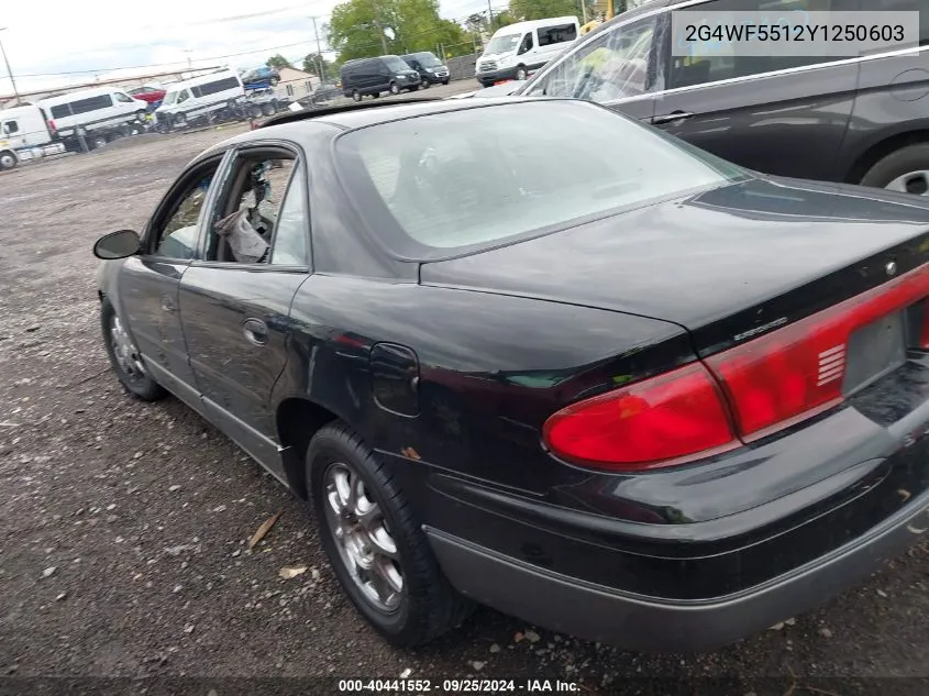 2000 Buick Regal Gs VIN: 2G4WF5512Y1250603 Lot: 40441552