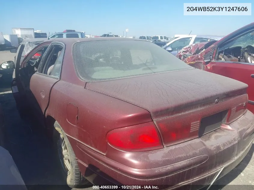 2000 Buick Regal Ls VIN: 2G4WB52K3Y1247606 Lot: 40653399