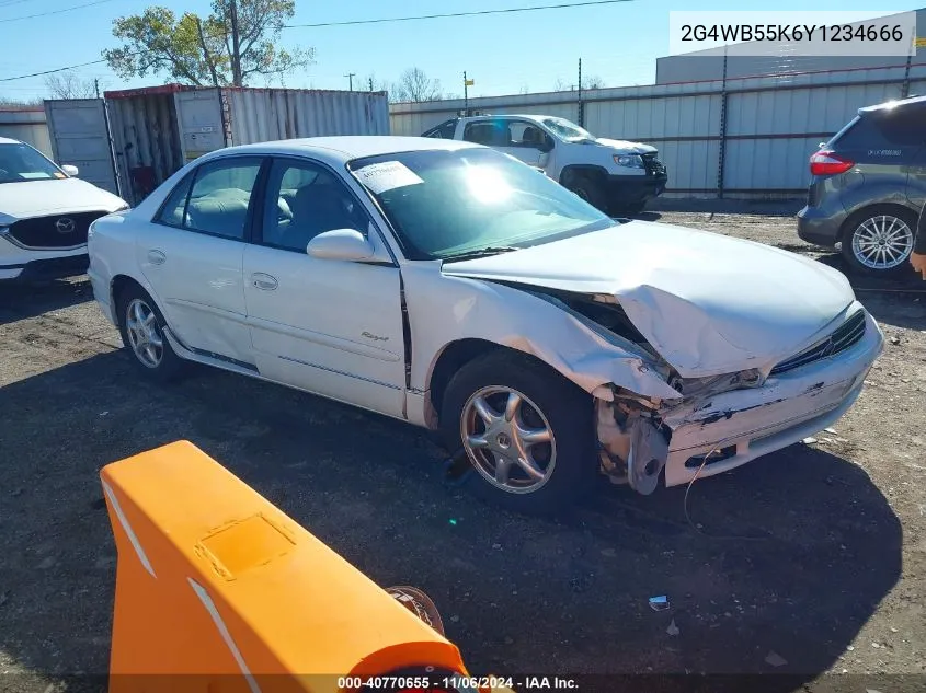 2000 Buick Regal Ls VIN: 2G4WB55K6Y1234666 Lot: 40770655