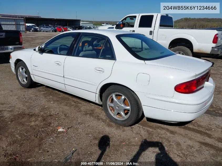 2000 Buick Regal Ls VIN: 2G4WB55K6Y1234666 Lot: 40770655