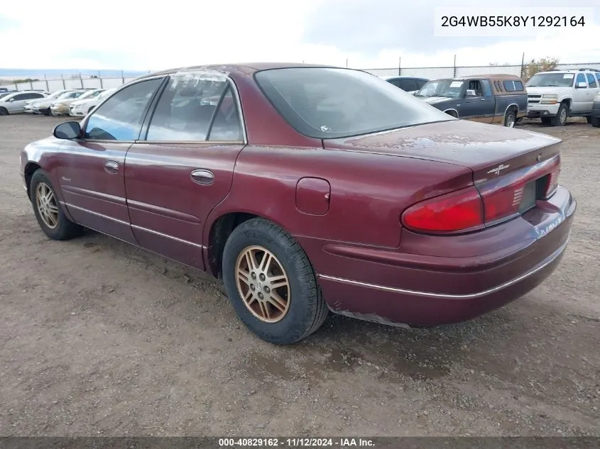 2000 Buick Regal Ls VIN: 2G4WB55K8Y1292164 Lot: 40829162