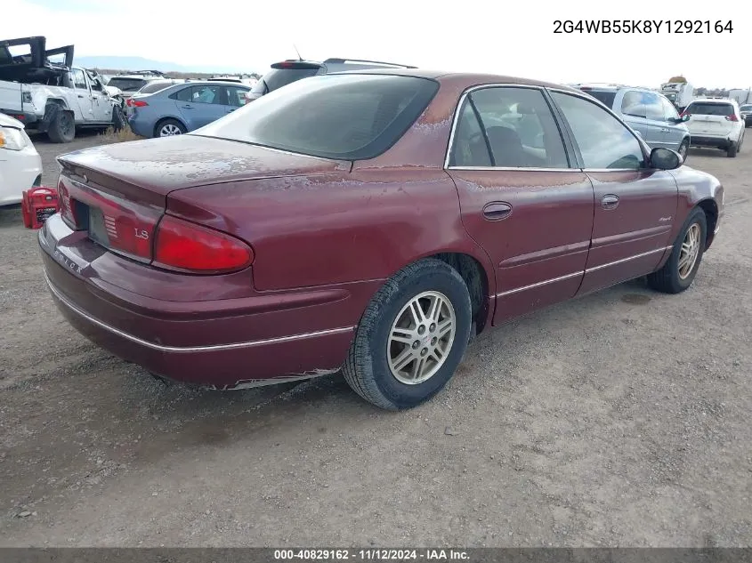 2000 Buick Regal Ls VIN: 2G4WB55K8Y1292164 Lot: 40829162