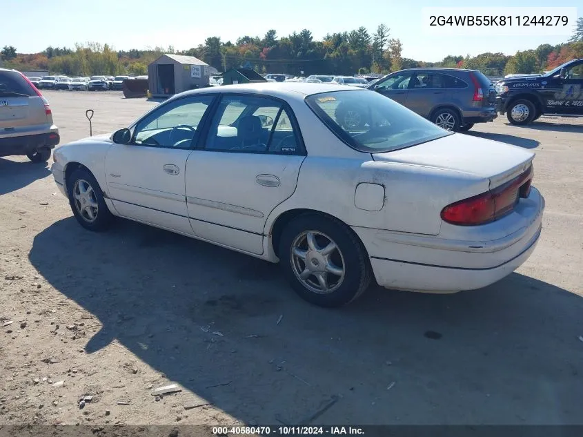 2001 Buick Regal Ls VIN: 2G4WB55K811244279 Lot: 40580470