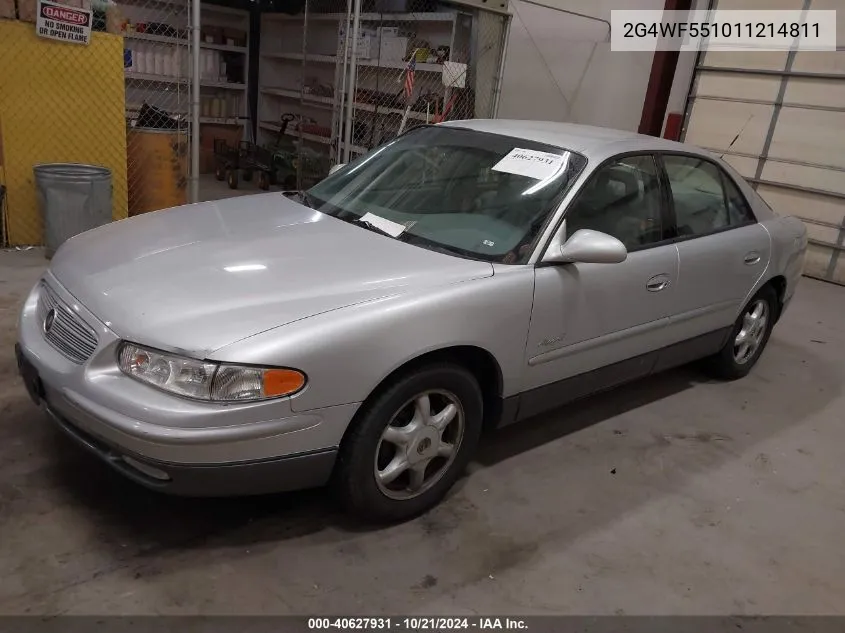 2001 Buick Regal Gs VIN: 2G4WF551011214811 Lot: 40627931