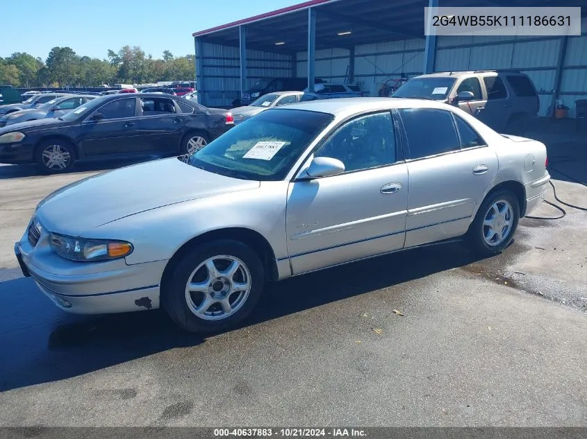 2001 Buick Regal Ls VIN: 2G4WB55K111186631 Lot: 40637883