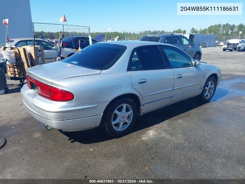 2001 Buick Regal Ls VIN: 2G4WB55K111186631 Lot: 40637883