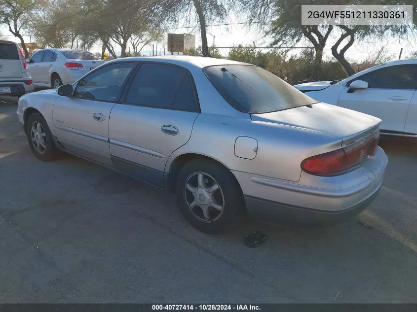 2001 Buick Regal Gs VIN: 2G4WF551211330361 Lot: 40727414