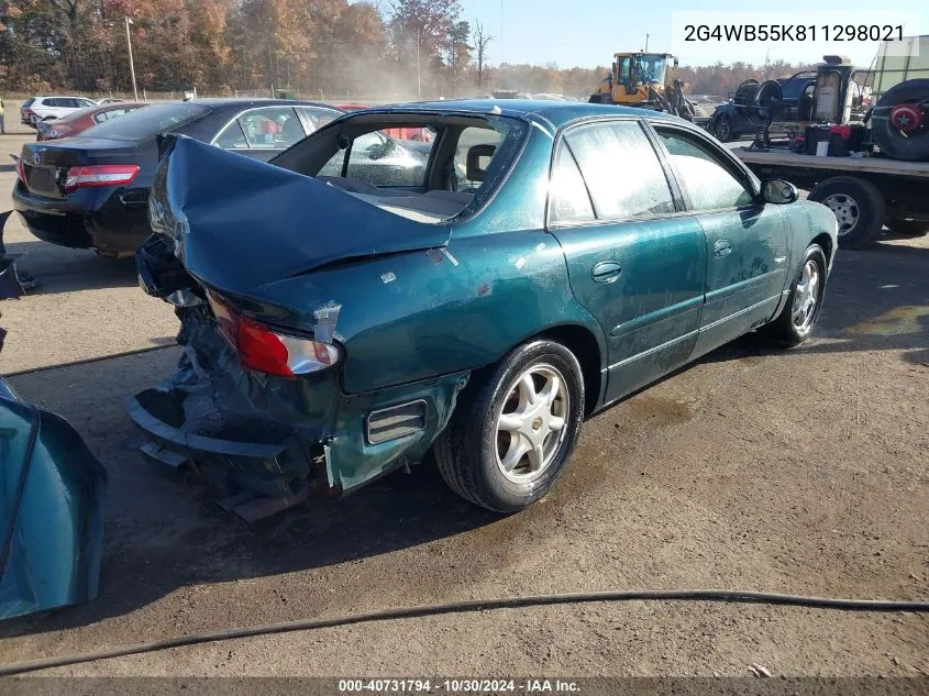 2001 Buick Regal Ls VIN: 2G4WB55K811298021 Lot: 40731794