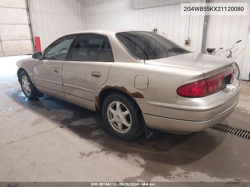 2002 Buick Regal Ls VIN: 2G4WB55KX21120080 Lot: 39746310