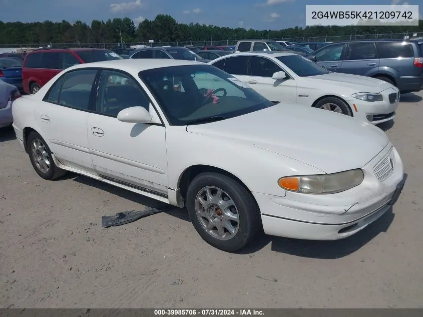 2002 Buick Regal Ls VIN: 2G4WB55K421209742 Lot: 39985706