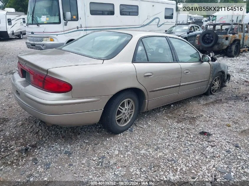 2002 Buick Regal Ls VIN: 2G4WB55KX21164516 Lot: 40139752