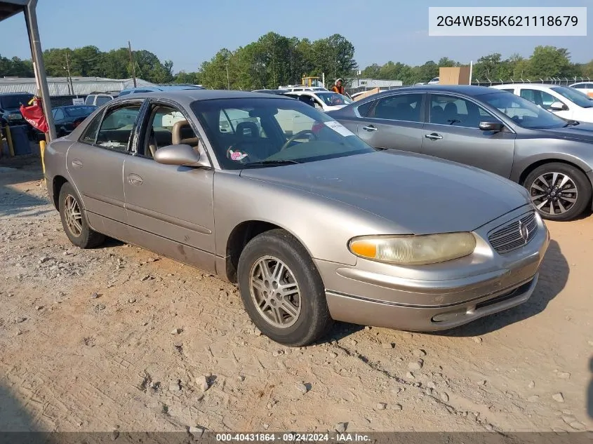 2002 Buick Regal Ls VIN: 2G4WB55K621118679 Lot: 40431864