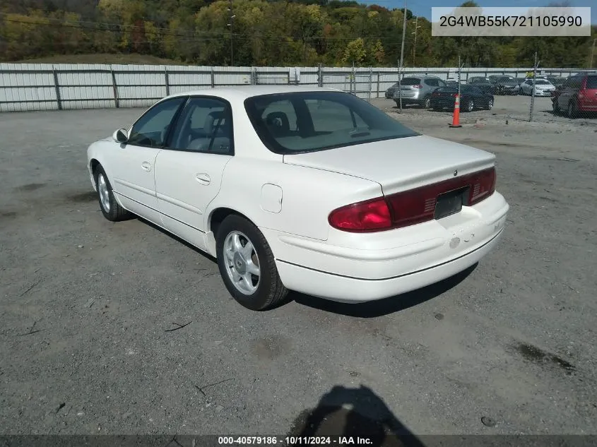 2002 Buick Regal Ls VIN: 2G4WB55K721105990 Lot: 40579186